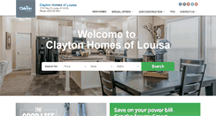Desktop Screenshot of claytonhomeslouisa.com