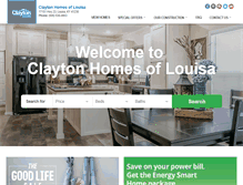 Tablet Screenshot of claytonhomeslouisa.com